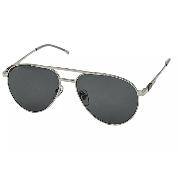 GUCCI Men's GG1679S-001 Silver / Grey Tinted Sunglasses - Picture 2 of 7